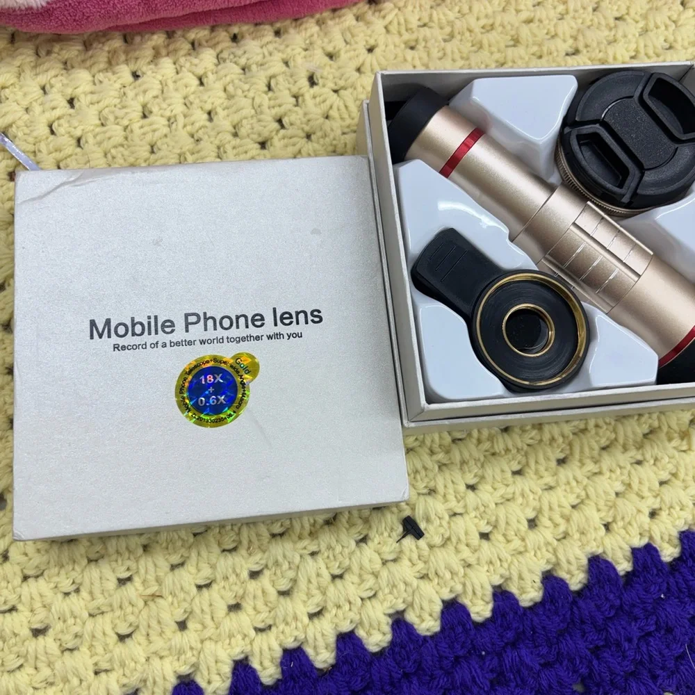 Mobile phone lens in original box